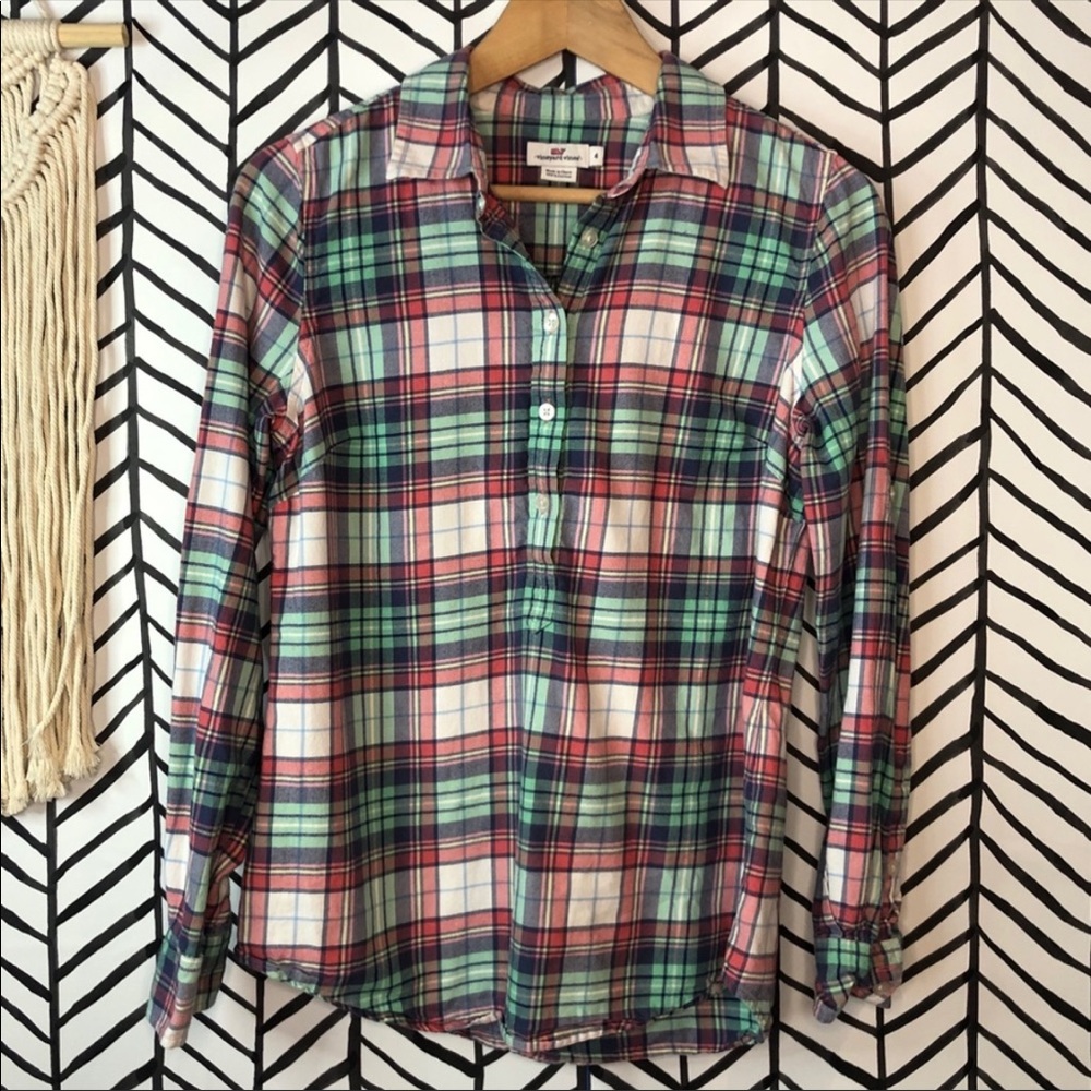 VINEYARD VINES | Popover Button Down Flannel